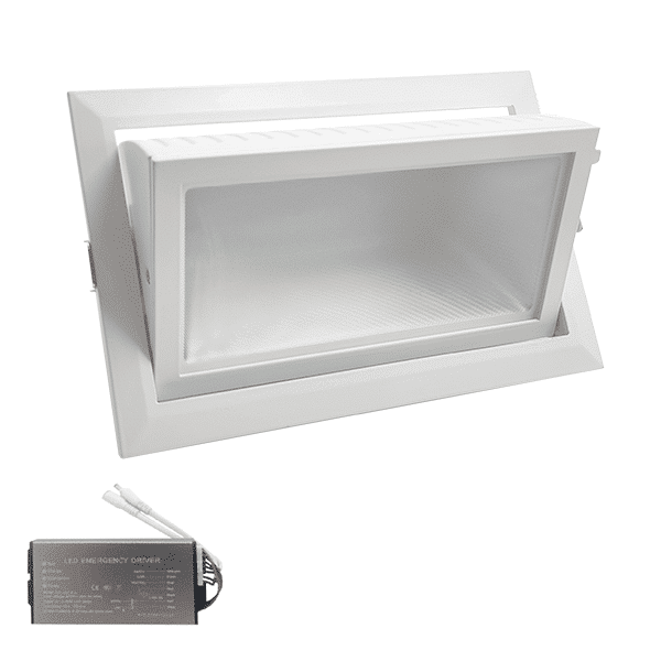WHE-94 ΧΩΝΕΥΤΟ ΣΠΟΤ EL-6705 40W 3000K, ΛΕΥΚΟ+ΚΙΤ ΑΣΦΑΛΕΙΑΣ - Image 1