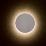 Aca Lighting Eclipse Επιτοίχιο Φωτιστικό LED 15W 3000K Λευκό MDF Φ30xΥ3,6cm - Image 2